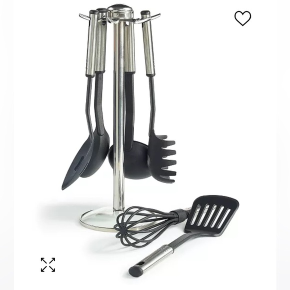 Martha Stewart Collection 7-Pc Stainless Steel & Nylon Utensil Set - Picture 2 of 8